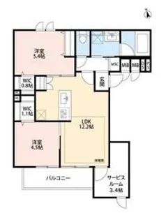 ACオハナ【3階】の間取り