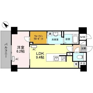 EL-Sia Umekita【6階】の間取り