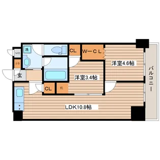 オンディーヌ【6階】の間取り