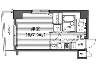 1Kの間取り画像