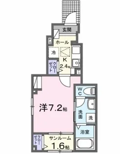 レジデンス ヒカル【1階】の間取り