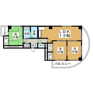 ドゥ・エトワール【7階】の間取り