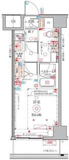 クレヴィスタ武蔵中原【4階】の間取り