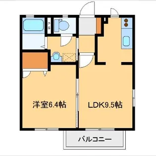 アマンジオ B【2階】の間取り