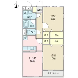 オンフルール【2階】の間取り