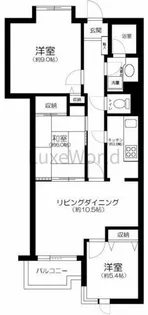 グローリア初穂大倉山【4階】の間取り