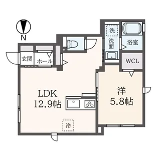 神奈川県横浜市緑区長津田みなみ台1【アパート】の間取り