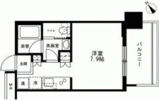 ブリリアタワー浜離宮【7階】の間取り