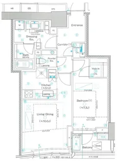 東京都渋谷区猿楽町【マンション】の間取り