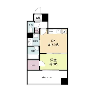 大阪府大阪市西区新町3【マンション】の間取り