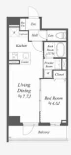 Alpha Prime東陽町【10階】の間取り
