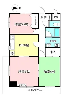 サン・ヒル5【2階】の間取り