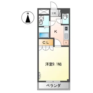 ウインルイト兵庫【2階】の間取り