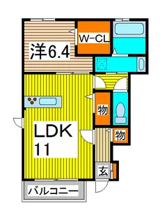 CascataI【1階】の間取り