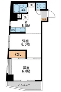 東京都荒川区南千住5【マンション】の間取り