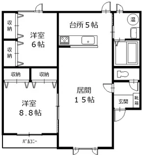 サペリ【2階】の間取り
