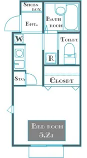 アイムタウン上祖師谷【1階】の間取り