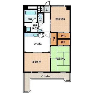 桑野第一マンション【2階】の間取り