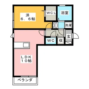 ダイヤモンドヒルズ青山【1階】の間取り