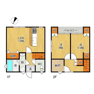 青森県弘前市大字城南1【一戸建】の間取り