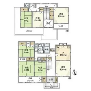 埼玉県越谷市相模町2【一戸建】の間取り