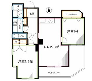 東京都杉並区荻窪3【マンション】の間取り