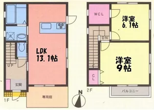 千葉県千葉市中央区矢作町【一戸建】の間取り