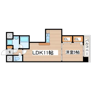 エスパース長町南【3階】の間取り