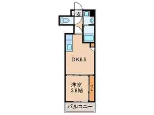 Avenue Kurosaki Residence【13階】の間取り