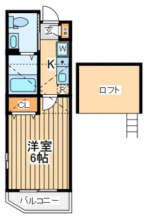 ピースコート登戸【2階】の間取り