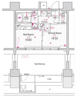 ガーラ・ステーション川崎平間【14階】の間取り