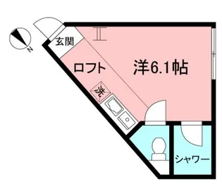 ユナイト川崎クロード=レヴィ【2階】の間取り