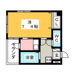 グリーン日比野【7階】の間取り