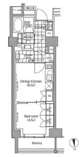 パークハビオ門前仲町【13階】の間取り