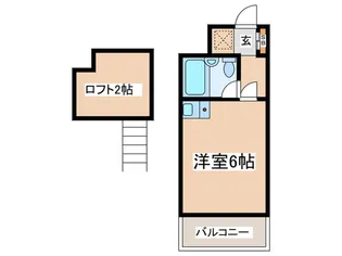 メープルオンザヒル【1階】の間取り