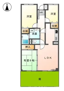グランシャリオ氷上1番館【1階】の間取り