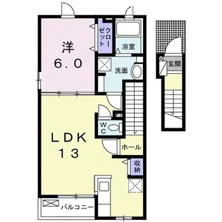ソレイユ・ルヴァン【2階】の間取り