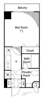 Humanハイム蔵前【8階】の間取り