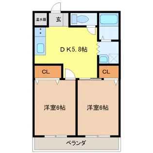 67クラブ【1階】の間取り
