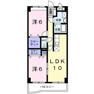 美フィリア【3階】の間取り