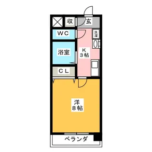 パークメゾンきもと【3階】の間取り