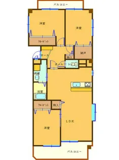 プランドール6番館【5階】の間取り