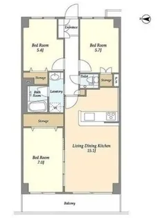 ヒルトップ・スクエアー【9階】の間取り