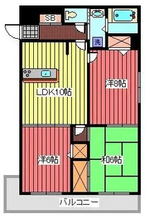 PARK SQUARE西川口【4階】の間取り