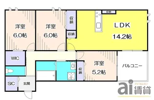 コステッラツィオーネ【2階】の間取り