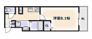 S-FORT難波西【11階】の間取り