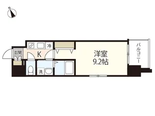 ベルクール矢賀新町【8階】の間取り
