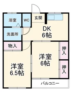 マスミハイツ【1階】の間取り