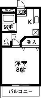 キャッスルハイツ【2階】の間取り