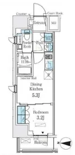 ベルファース錦糸町South【3階】の間取り